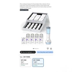 Brand new Micro Infusion System for Face & Neck-Micro Infusion Kit to Leave Skin Firmer