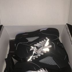 Air Jordan 5 Retro OG 'Black Metallic Reimagined' SIZE 5.5