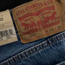 35x30 Levi’s Men’s 501 Original Jeans