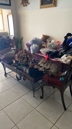 A little of everything fifty cents to one dollar some new brand names good condition take it all if you want to. Shoes handbags LICRA blouses clothes