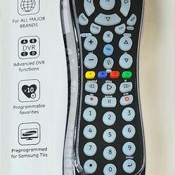 GE Universal Remote Control for Samsung, Vizio, Lg, Sony, Sharp, Roku, Apple TV, TCL, Panasonic, Smart TVs, Streaming Players, Blu-Ray, DVD, 6-Device,