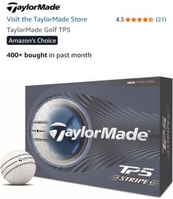 New TaylorMade TP5 Stripe Golf Balls