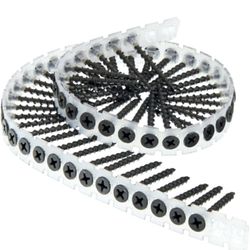 Brand New SENCO Duraspin #6 x 1-5/8" Drywall-to-Wood Collated Screw, 1,000-Count Tub, Black Screws