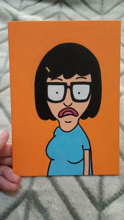 Tina Belcher Bob's Burgers Hand-Painted Canvas