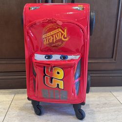Lightning McQueen Rolling Luggage for Kids – Cars