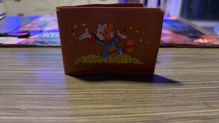 🦆 Vintage Walt Disney Productions Scrooge McDuck Wallet
