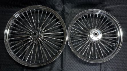 Harley Davidson Softail Wheel Set - SMOOTH 40 Fat Spoke