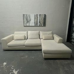Ivory Modern Sectional (delivery)