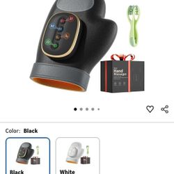 Hand massager with heat compression