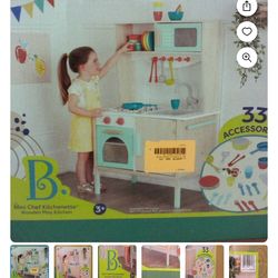B. Toys Wooden Play Kitchen and Accessories