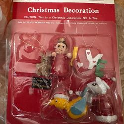 Vintage  Sears Christmas Ornaments 
