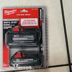 Milwaukee batteries 8.0 and 3.0