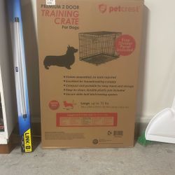Petcrest Premium 2 Door Training Crate - In Box, Never Opened