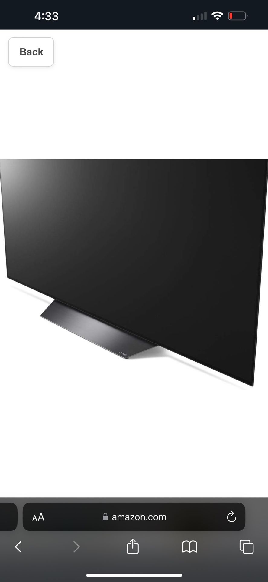 OLED65B8PUA 9A1L004A LG 65” TV 4K smart TV