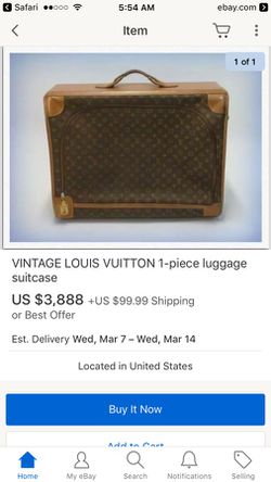 Louis Vuitton Garnet Bag Vintage Luggage Suitcase for Sale in League City,  TX - OfferUp