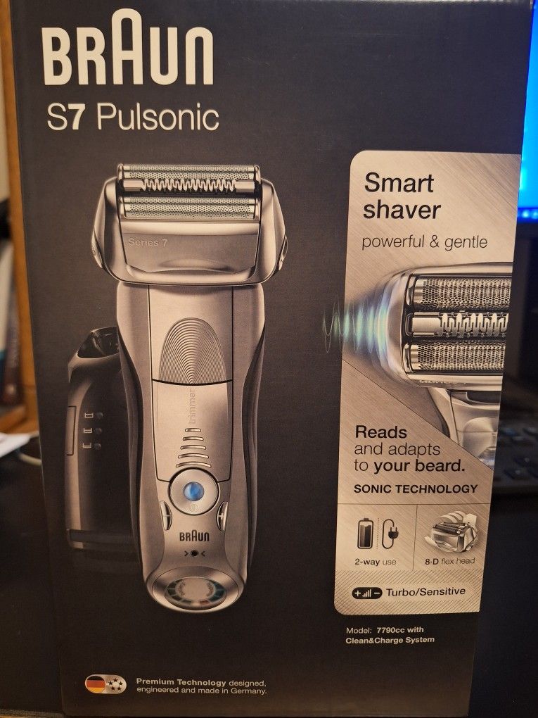 Braun  S7 Pulsonic Shaver- New