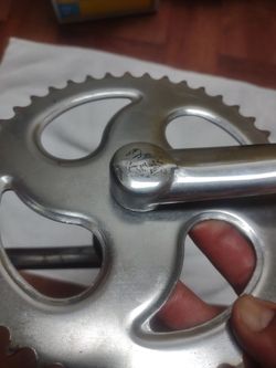 BMX Mongoose crank and chainring