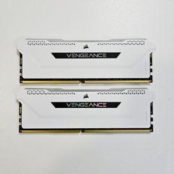 White Corsair Vengeance RGB Pro 32GB (16GB x 2) DDR4 3600MHz RAM Desktop Memory, Tested!