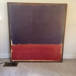 Large Rothko Print On Canvas