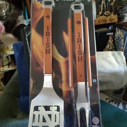 REDUCED! $25!! Perfect For A  Man Gift! HURRY and GRAB This Last One!  NOTRE DAME BBQ Set!! 
