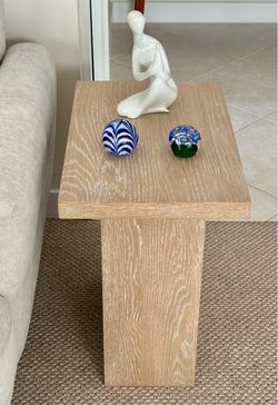 Panama Jack Oak Wood Accent End Table