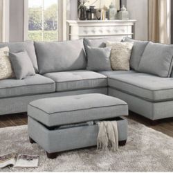 Sectional Sofa + Ottoman