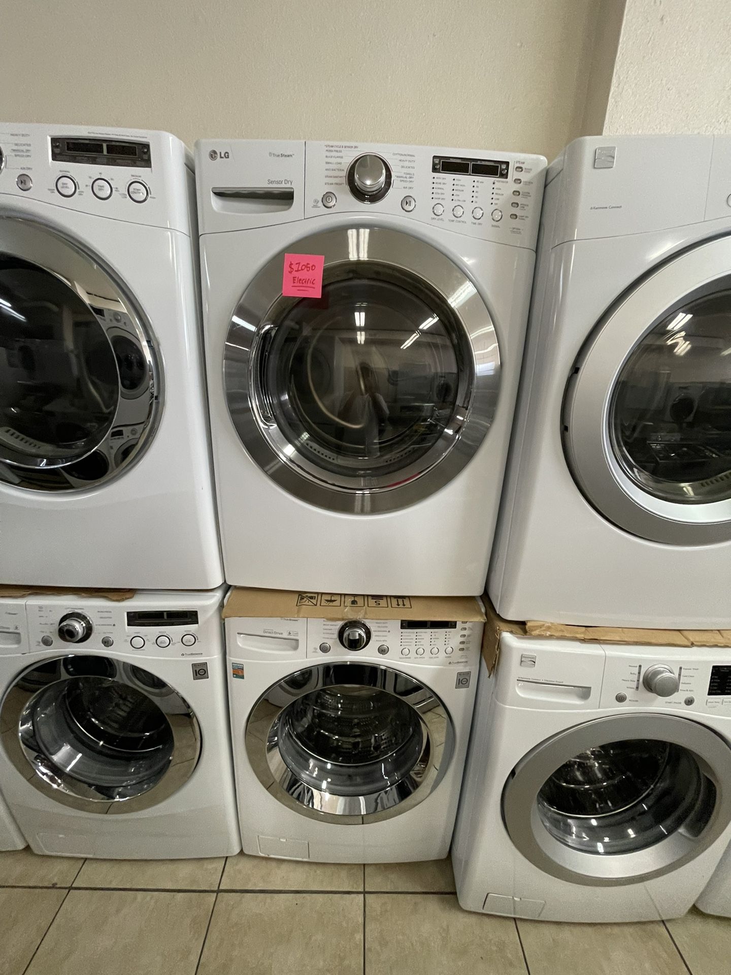 Lg Front Load Washer And Electric Dryer Both With Steam