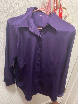 Women’s Purple Button Up