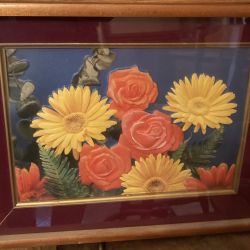 3D Flower Art Portrait