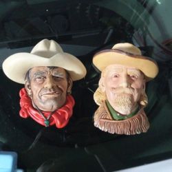Vintage Cowboy Wall Busts