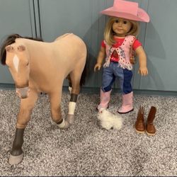 American Girl Doll with American Girl Horse+ Accessories 