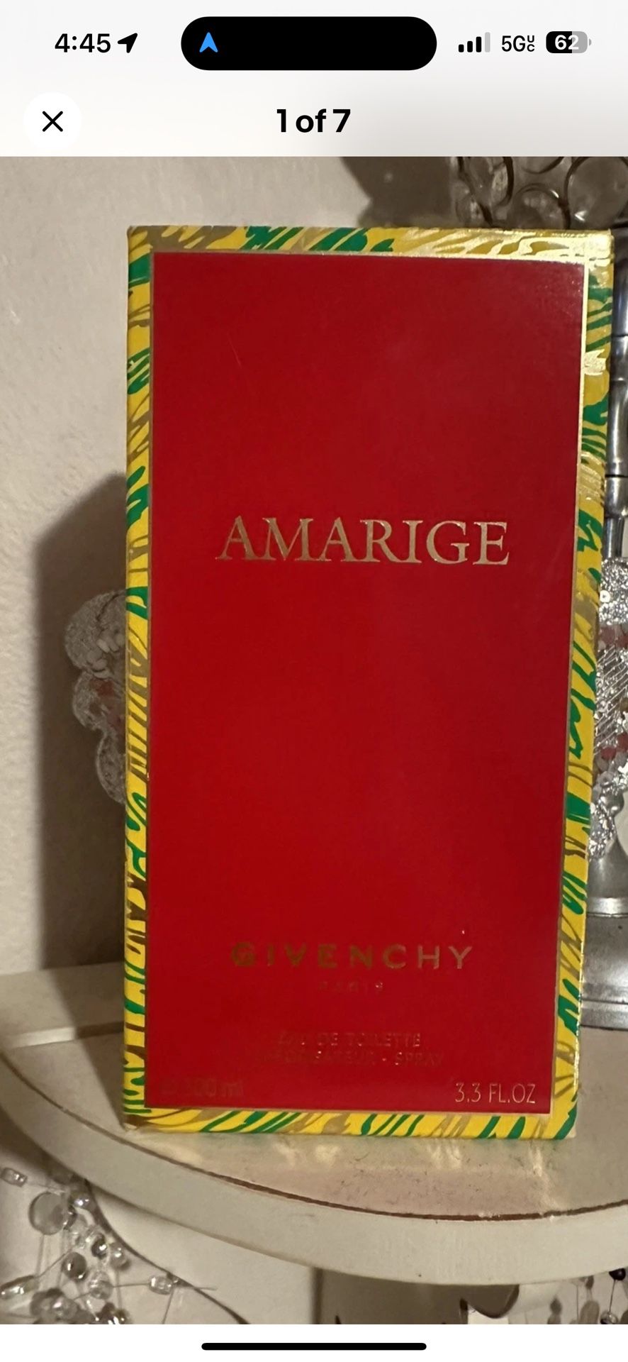 Givenchy Amarige Large New In Box 3.3 Oz