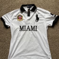 Polo Ralph Lauren Men's White “Miami” Size M, New with Tags
