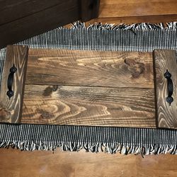wooden table/ottoman tray