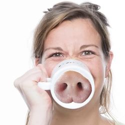 5sheets Pig Nose Expression Reusable Stickers Removable Kitchen Sticker Label