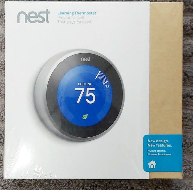 120$ Nest Smart Thermostat Sealed New