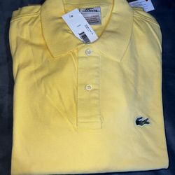 Lacoste Polo Men’s Size M In Yellow 