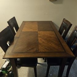 Dinning Table & Chairs  With Bench