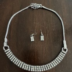 Choker Necklace + Earrings