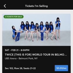 Twice Concert Tickets 