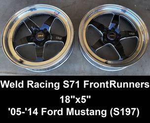 WELD 8x5 S71 FRONT RUNNERS for 05-14 Mustang (S197)