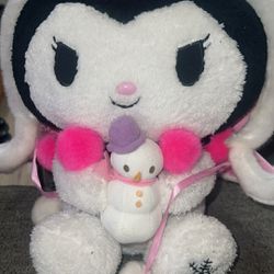 2009 Kuromi Winter Snowman Plush