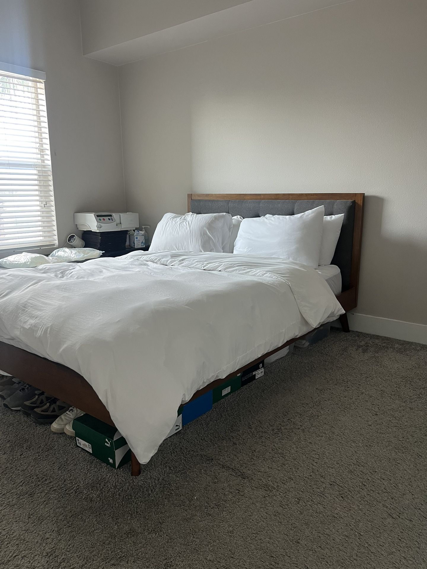 Queen bed frame - $120