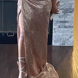 Gold Prom/ Wedding  Dress