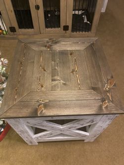 Rustic End Table