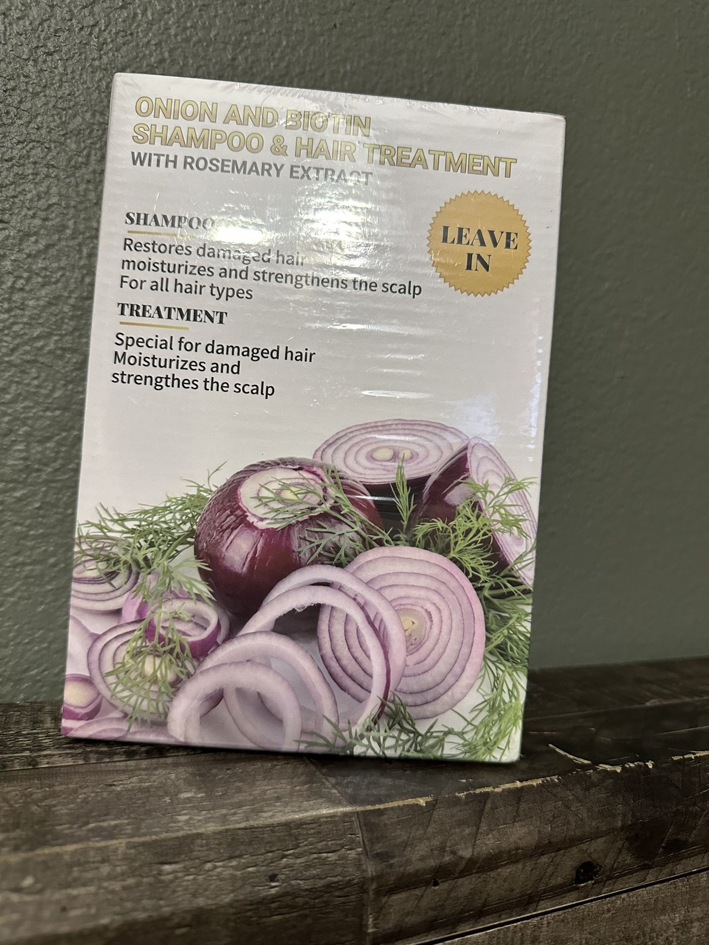 Onion and Biotin with Rosemary Extract shampoo & hair treatment