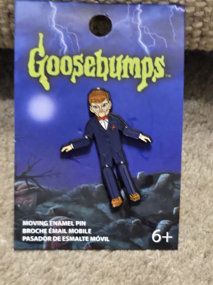Goosebumps Slappy Movable Limbs Enamel Metal Pin 