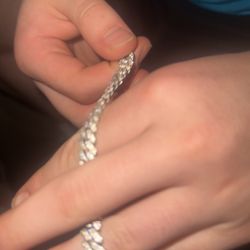 Iced Out Cuban Bracelet — Fully Bust Down