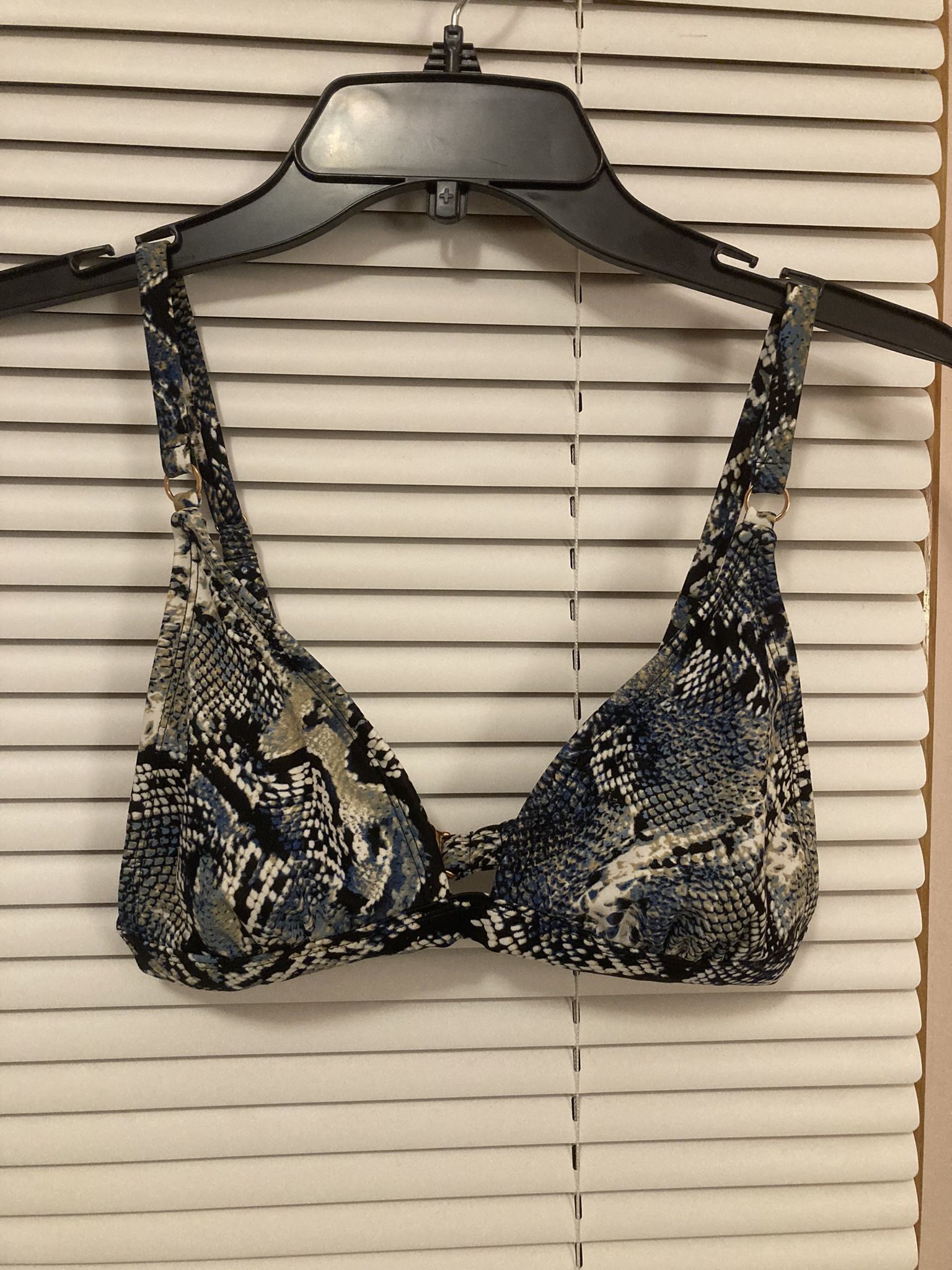Snake Print Bikini Top