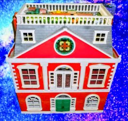 CALICO CRITTERS/Sylvanian Families/ALL PCS LIKE NEW/Red Regency Hotel+250 Accessories+31 Figures+50+ pieces of furniture/90% Pre2013/LIKE NEW DISPLAY 
